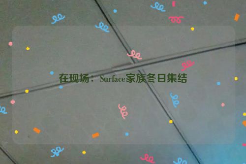 在现场：Surface家族冬日集结